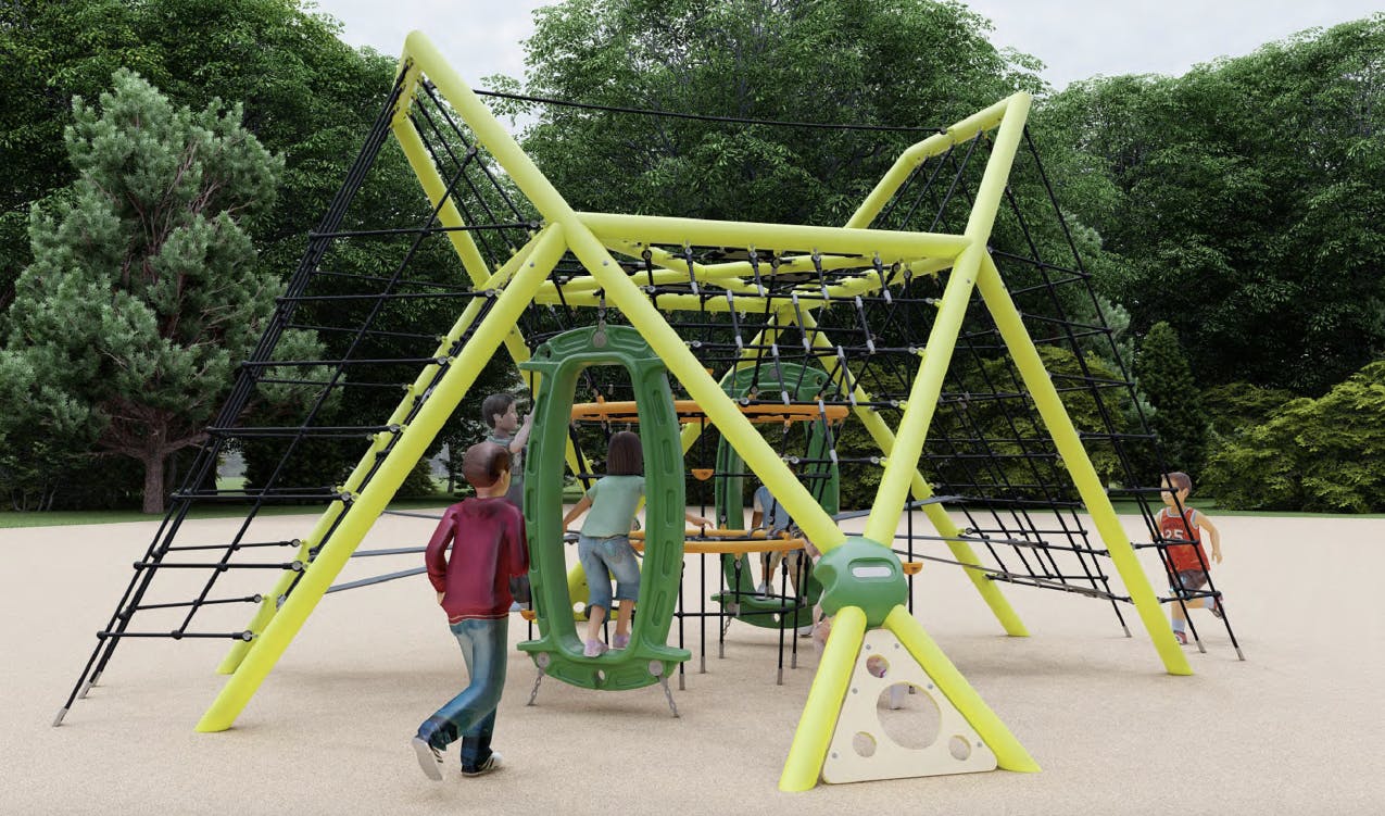 Fairy Lake Playground Rope Climber 2