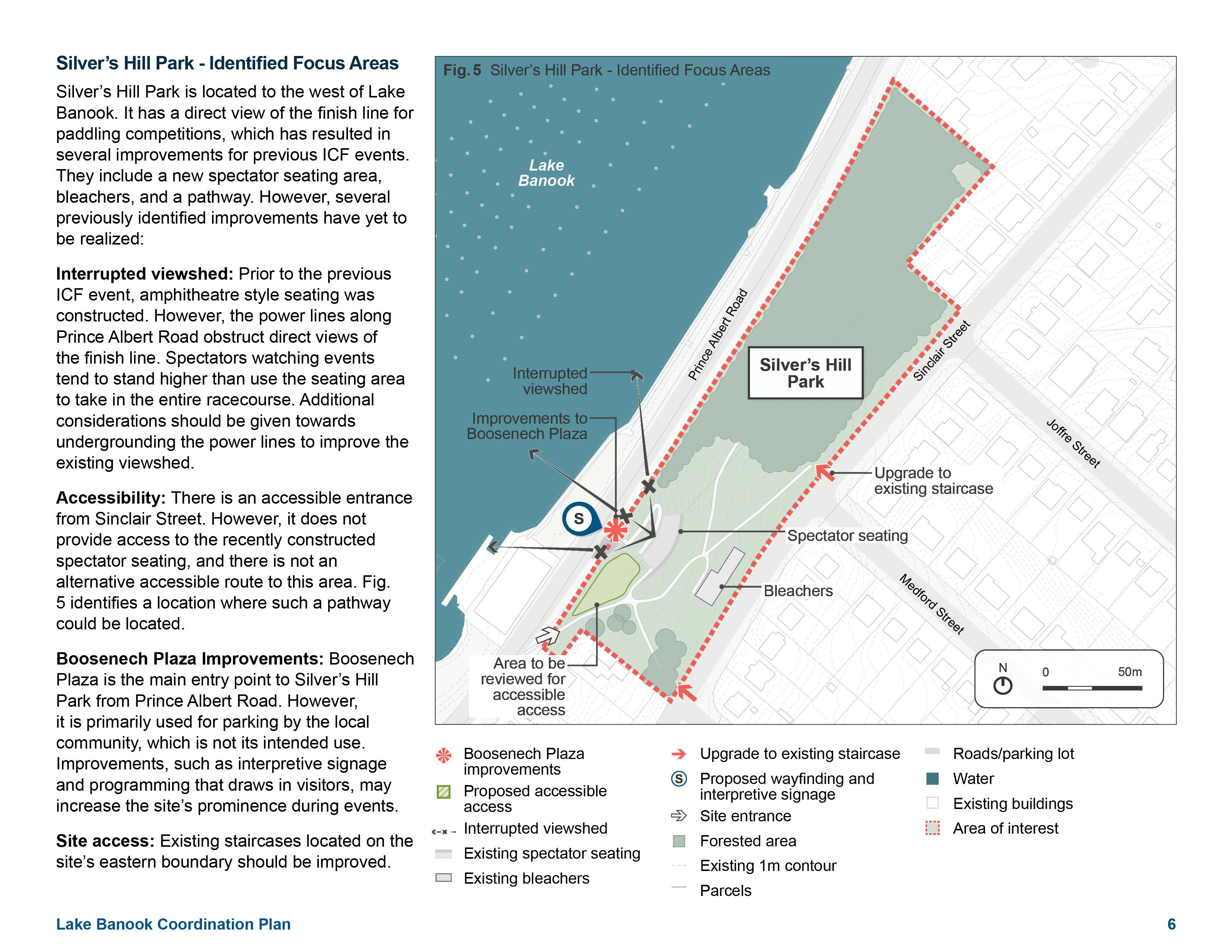 Figure 5 - Silver's Hill Park - Identified Focus Areas