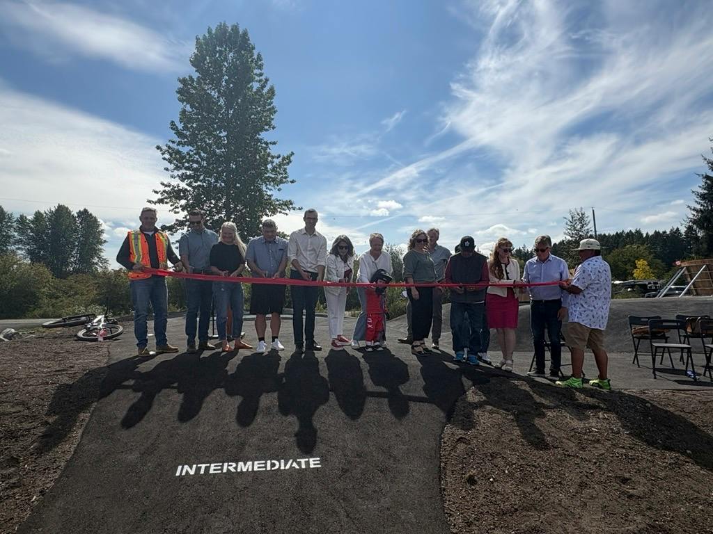 Pump Track Ribbon Cutting