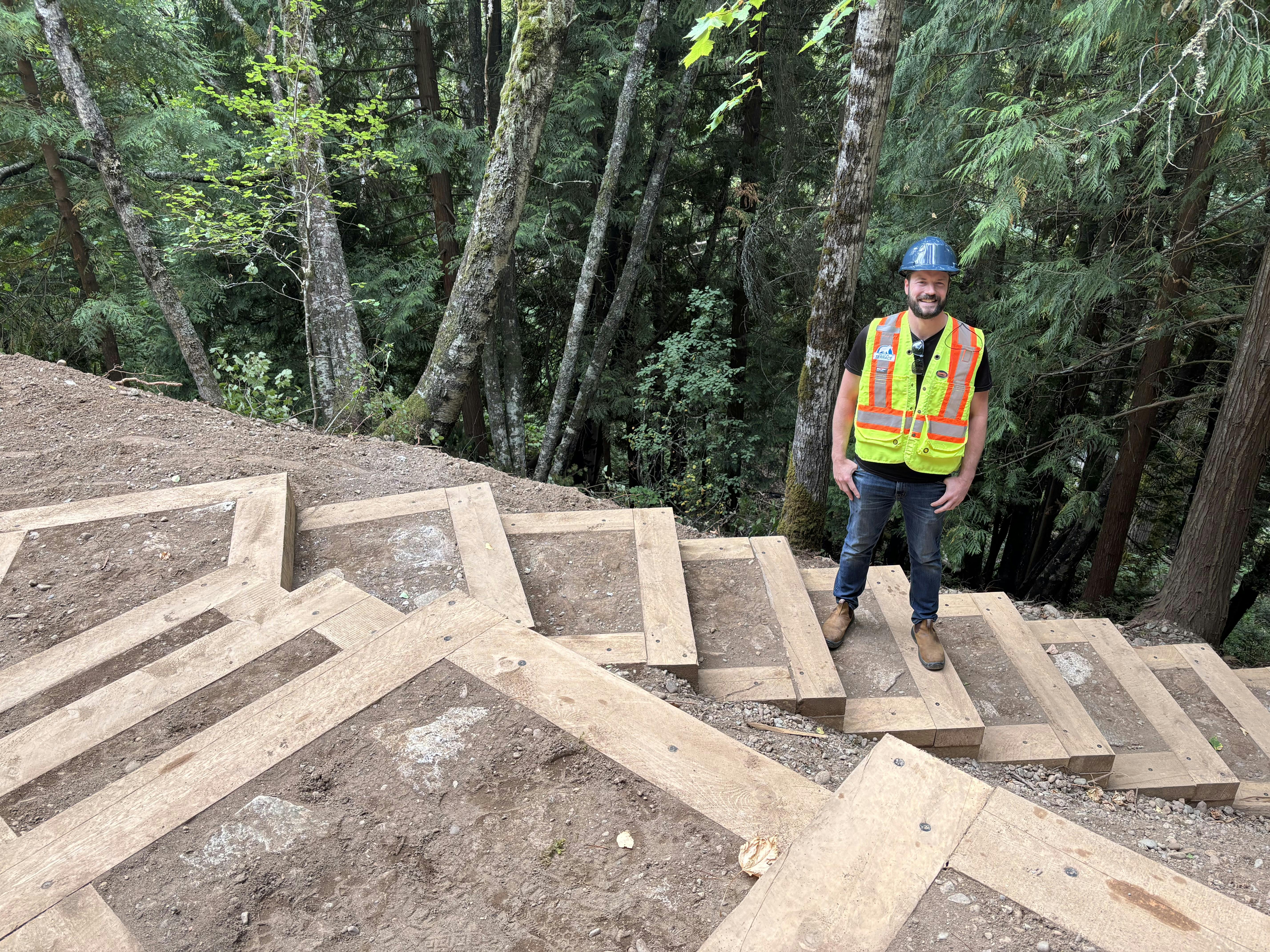 New Pumphouse trails stairs