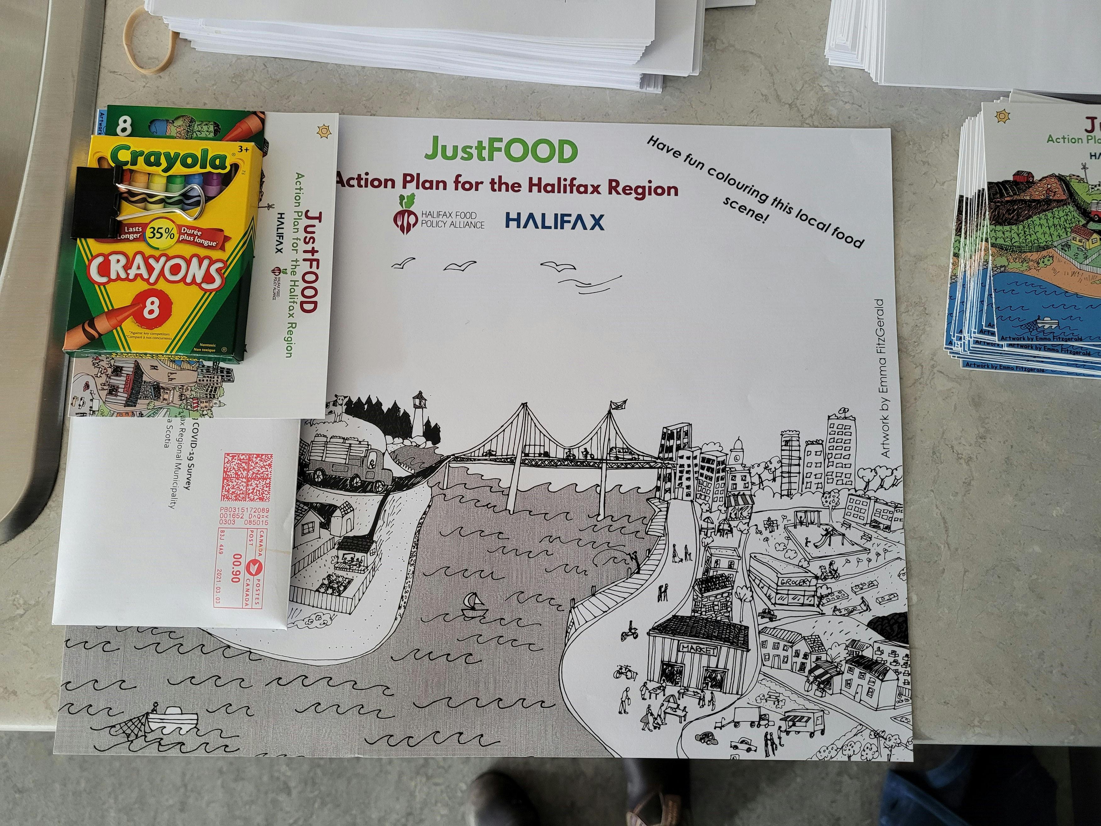 JustFOOD Colouring Sheets