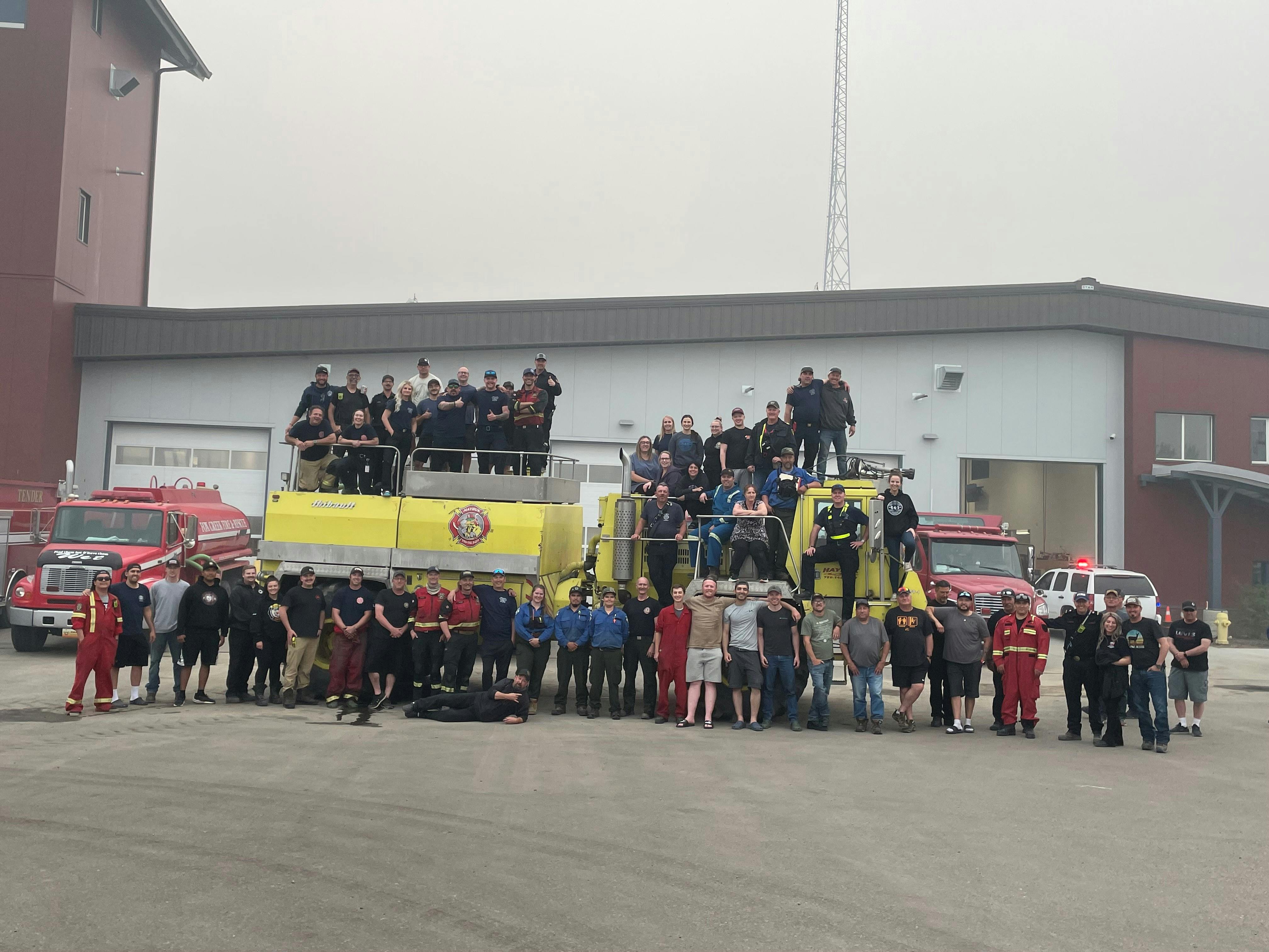 Fox Creek Fire Department and assisting members