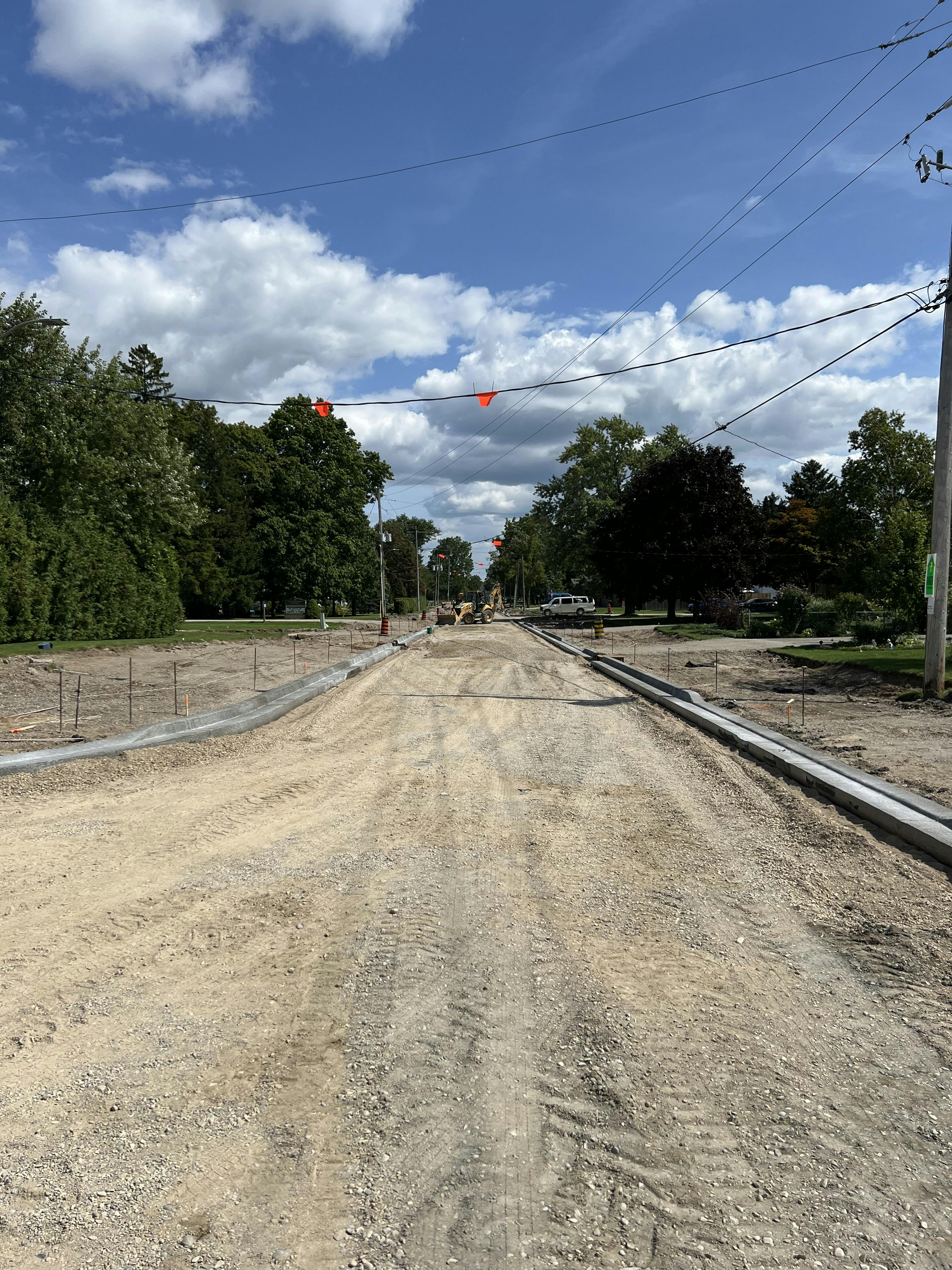 St. George Street Reconstruction in progress