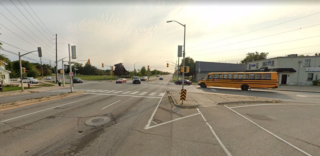 roadway improvements at Maple Avenue and Guelph Street