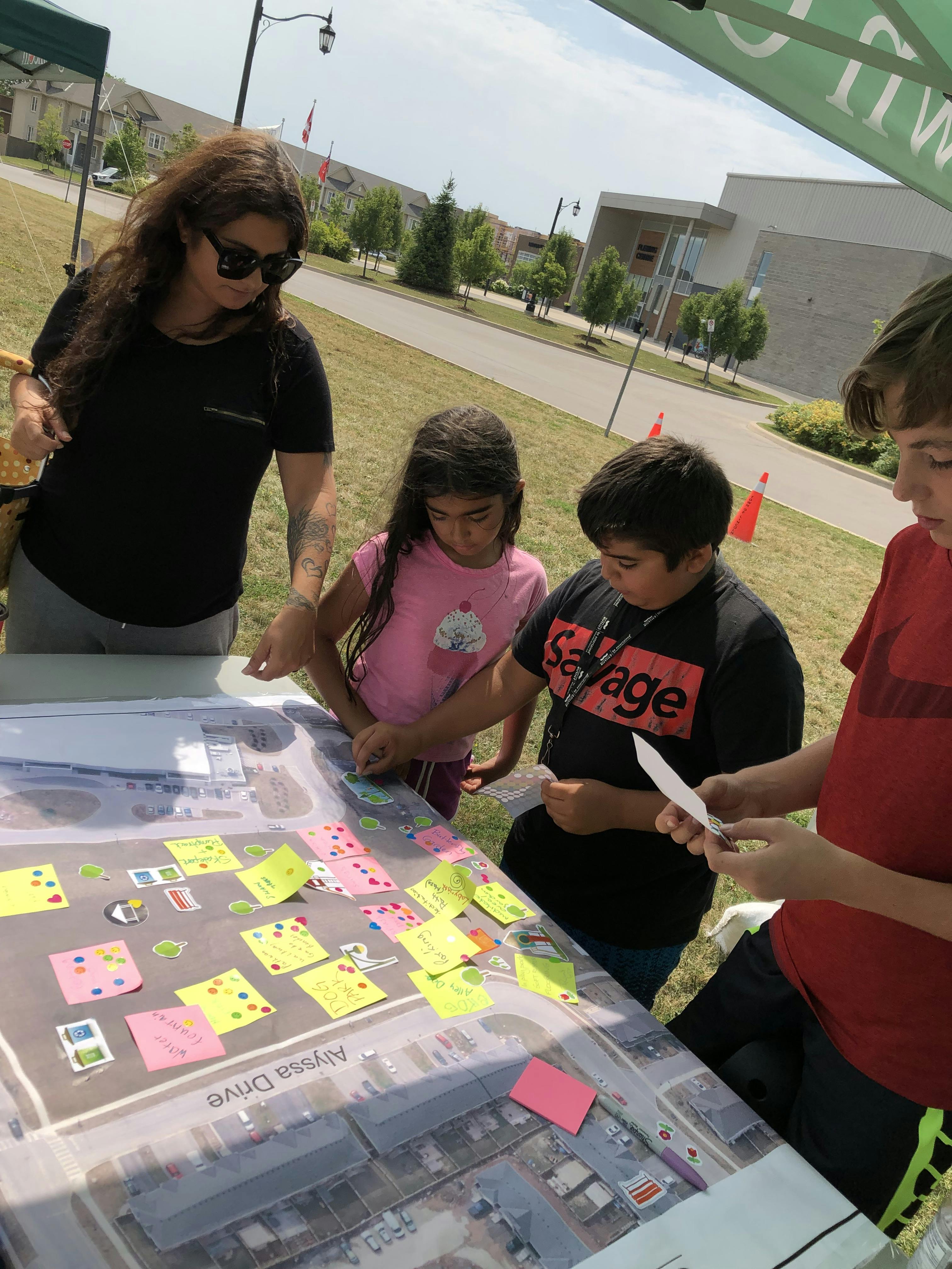 Lincoln residents participate in community consultation activities for Rotary Park