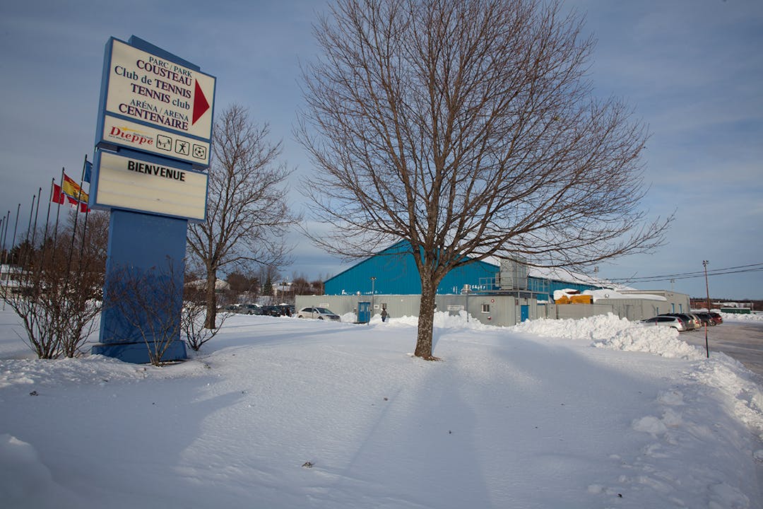 Centenaire Arena of Dieppe during winter