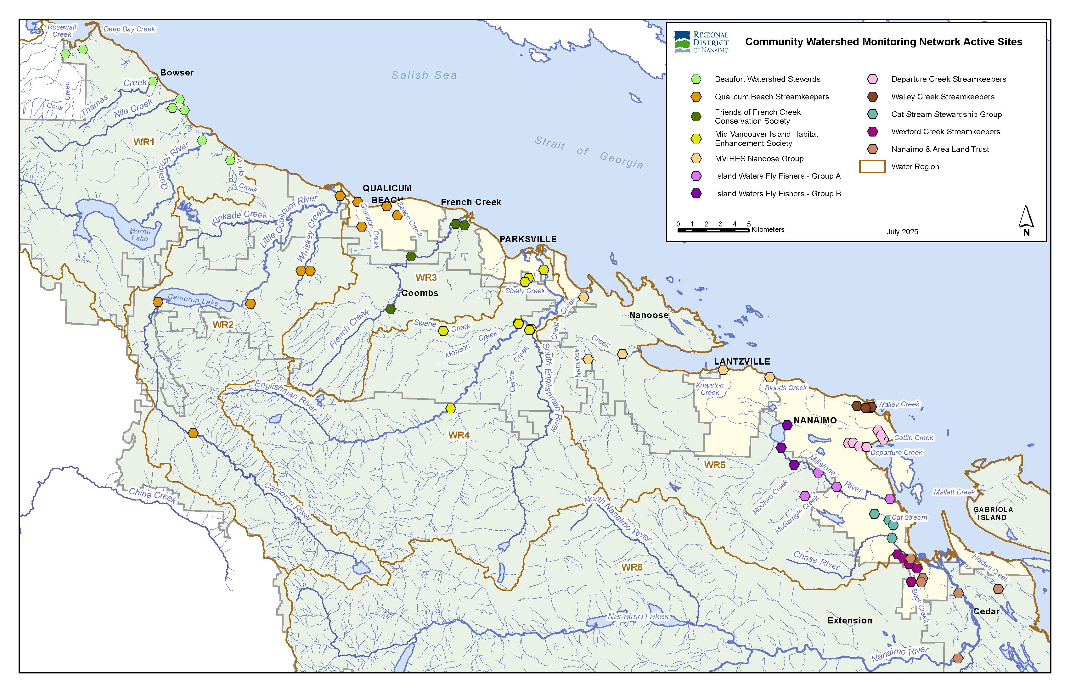 CWMN Sites - Overview All Active Sites By Group