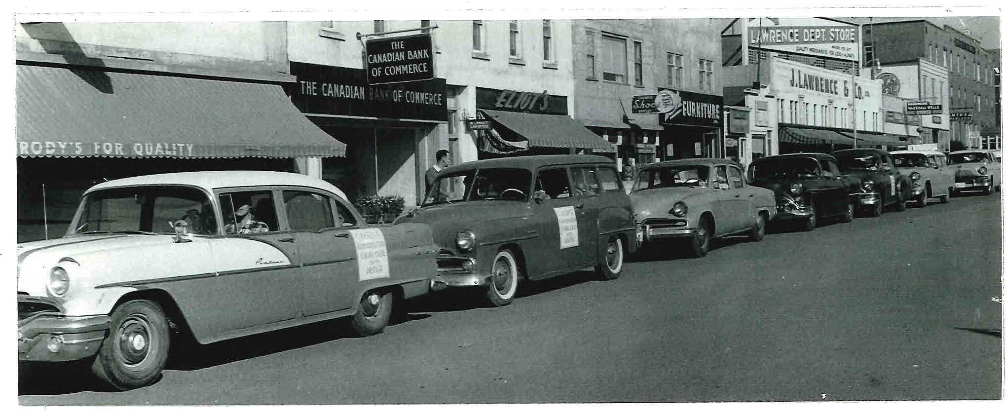 Vehicles on Main Street, Camrose