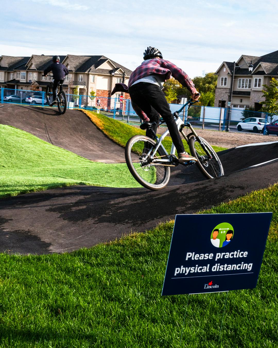 Lincoln residents enjoy the pump track