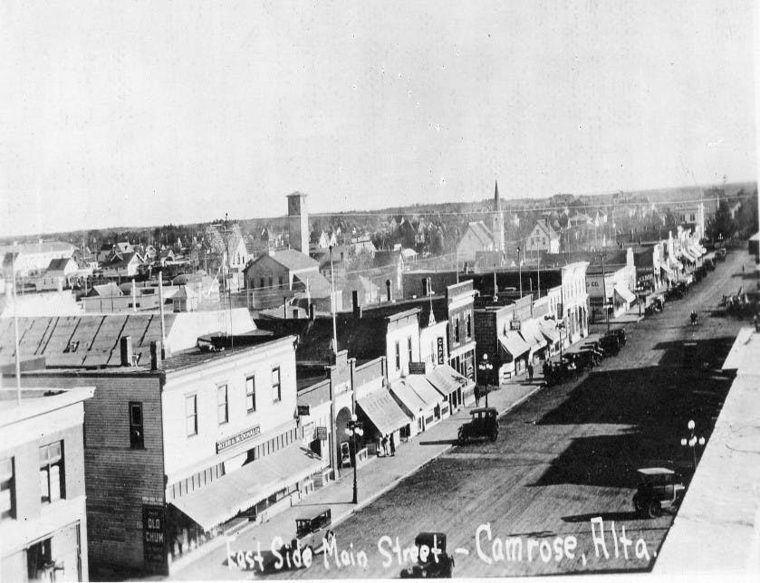 East side of Main Street, Camrose