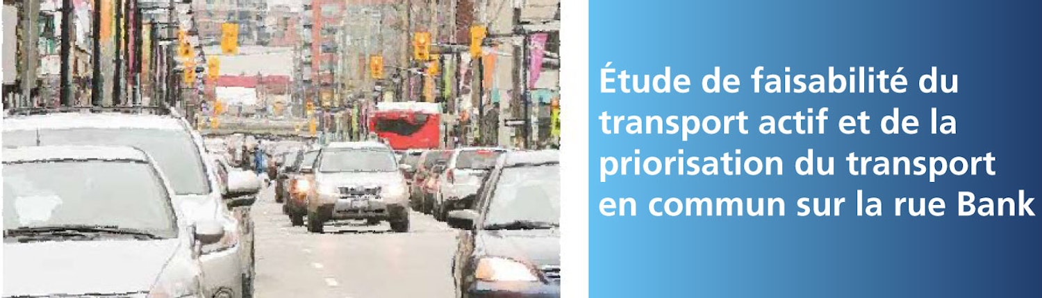 Circulation automobile sur la rue Bank, dans le quartier Glebe.