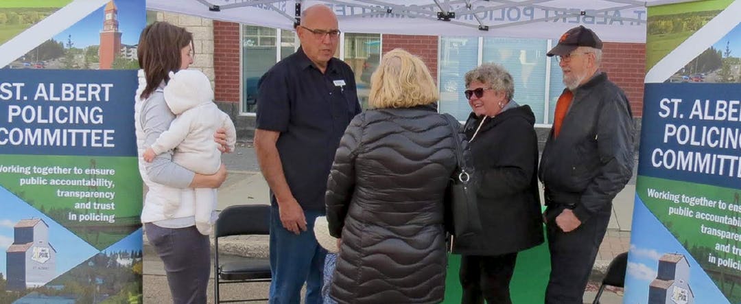 St. Albert Policing Committee at Farmer's Market. 