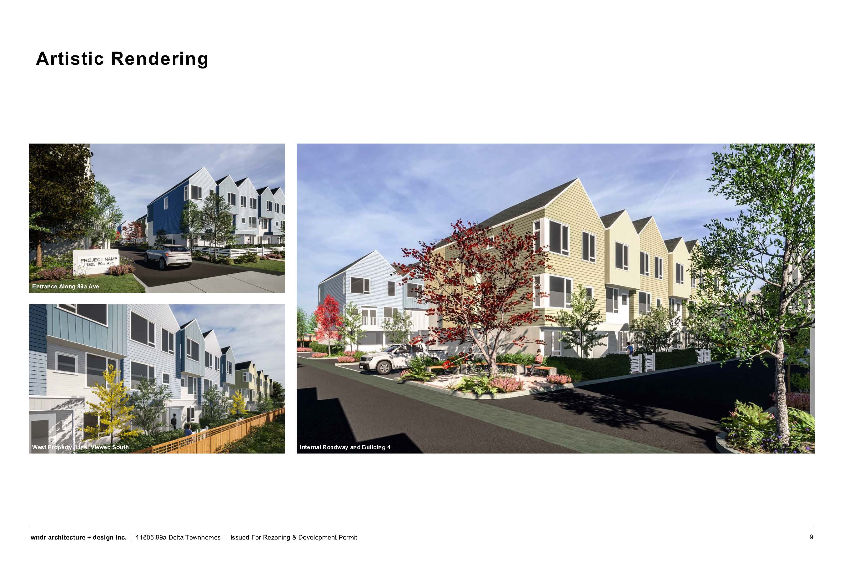 Site Plan & Renderings | North Delta Townhouse Proposal on