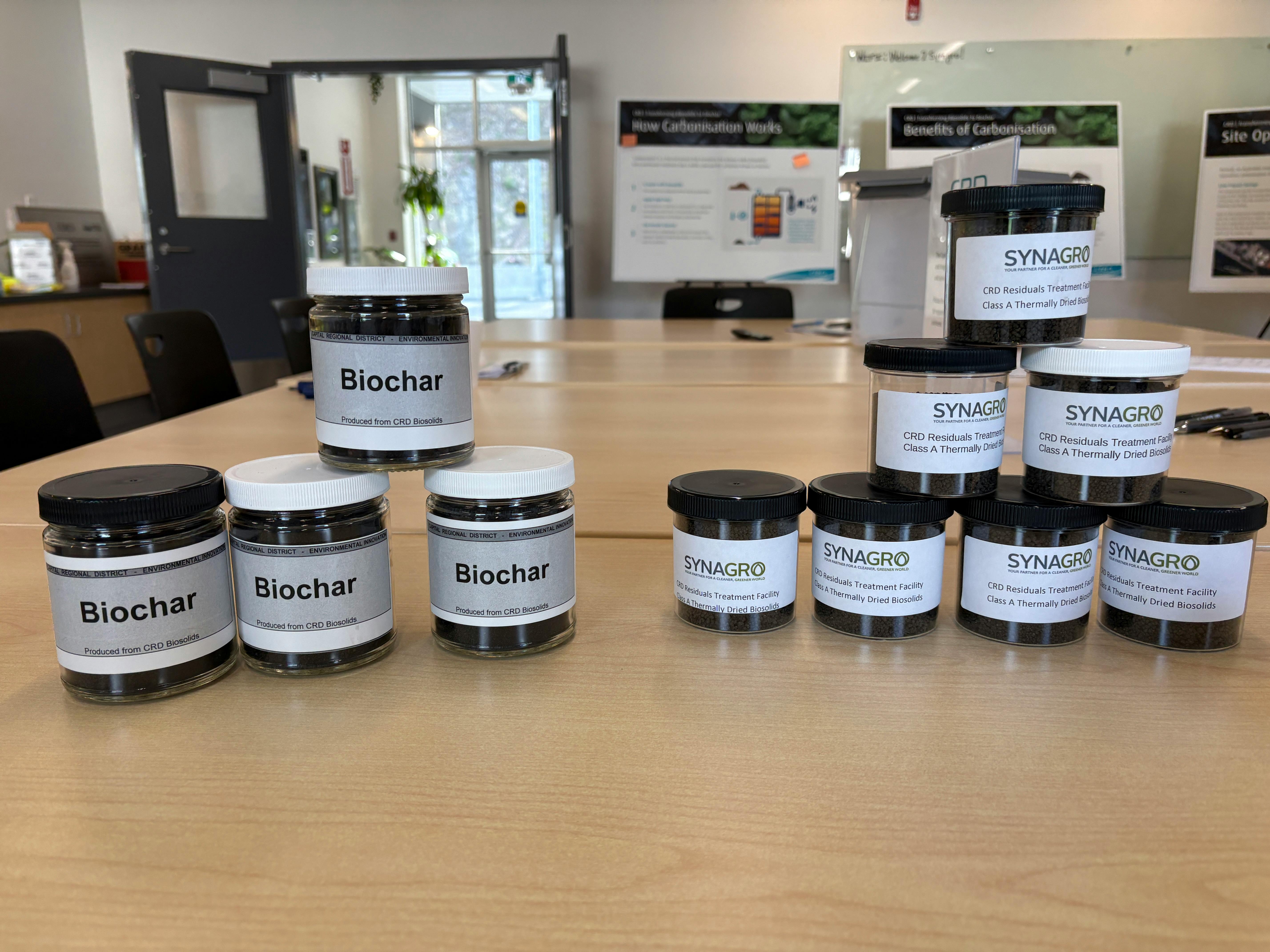 Biochar samples