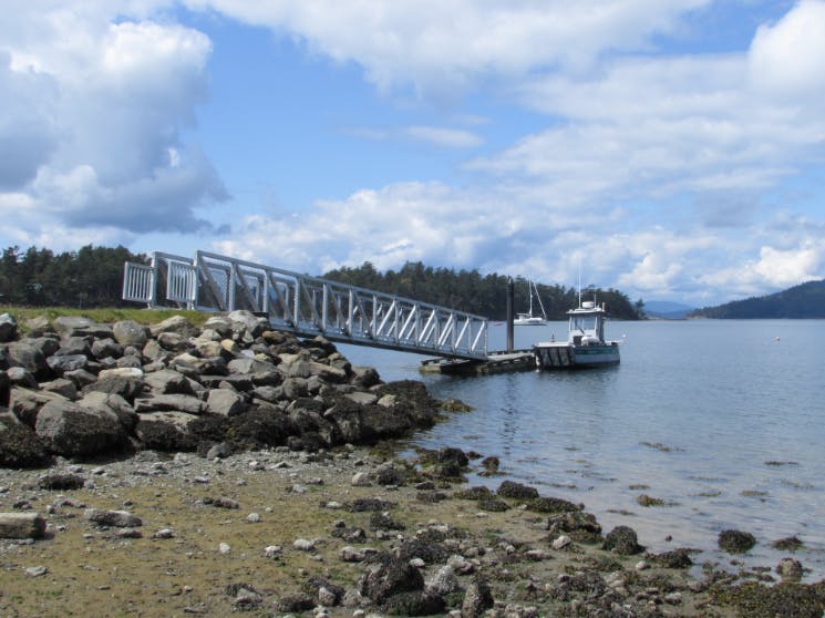 Parks Canada dock at Winter Cove, Saturna Island