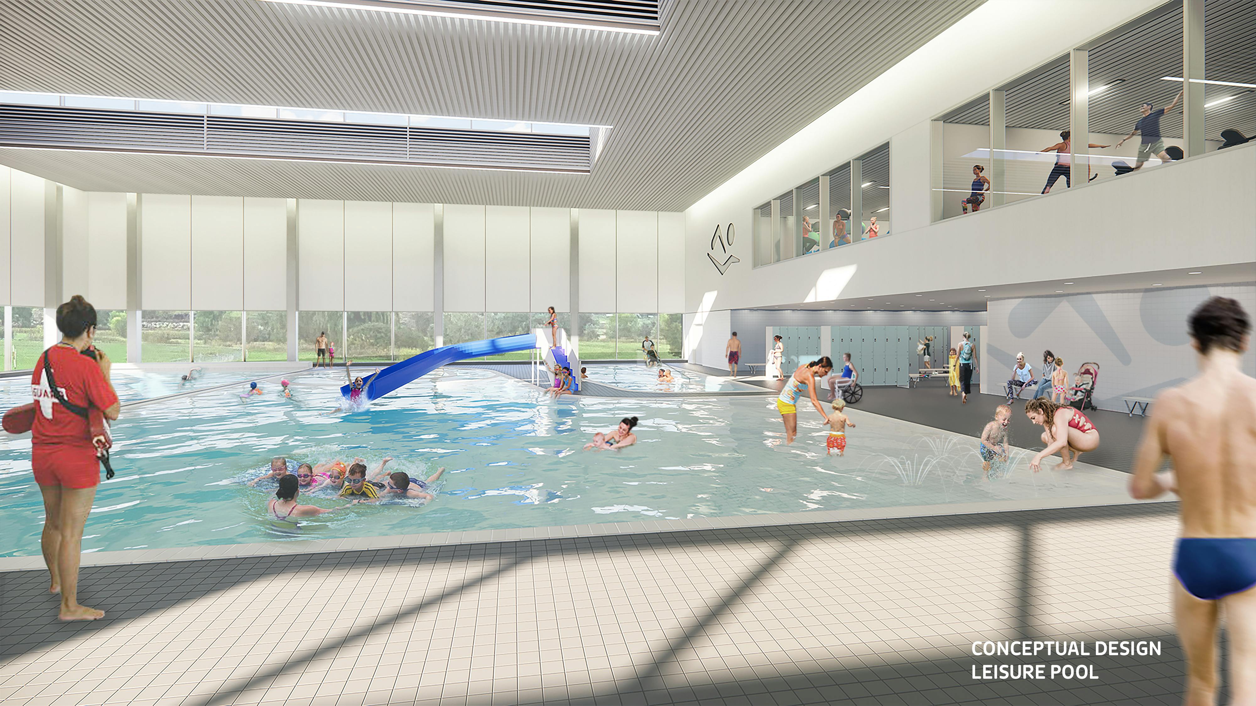 Leisure pool conceptual design