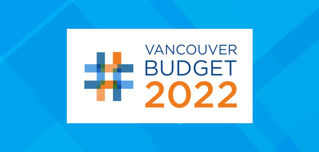 Vancouver Budget 2022 brand