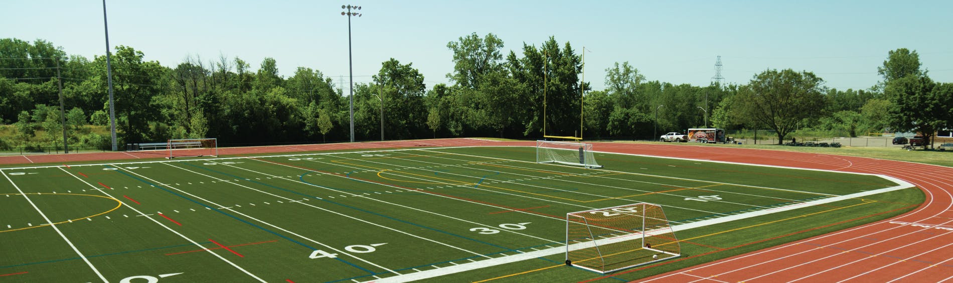 Image of outdoor track and sports field