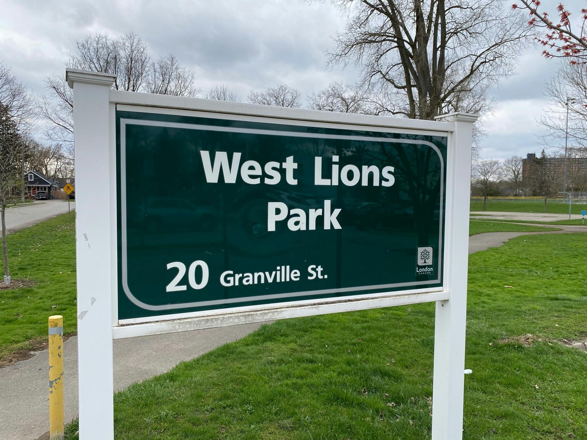 West Lions Park signage