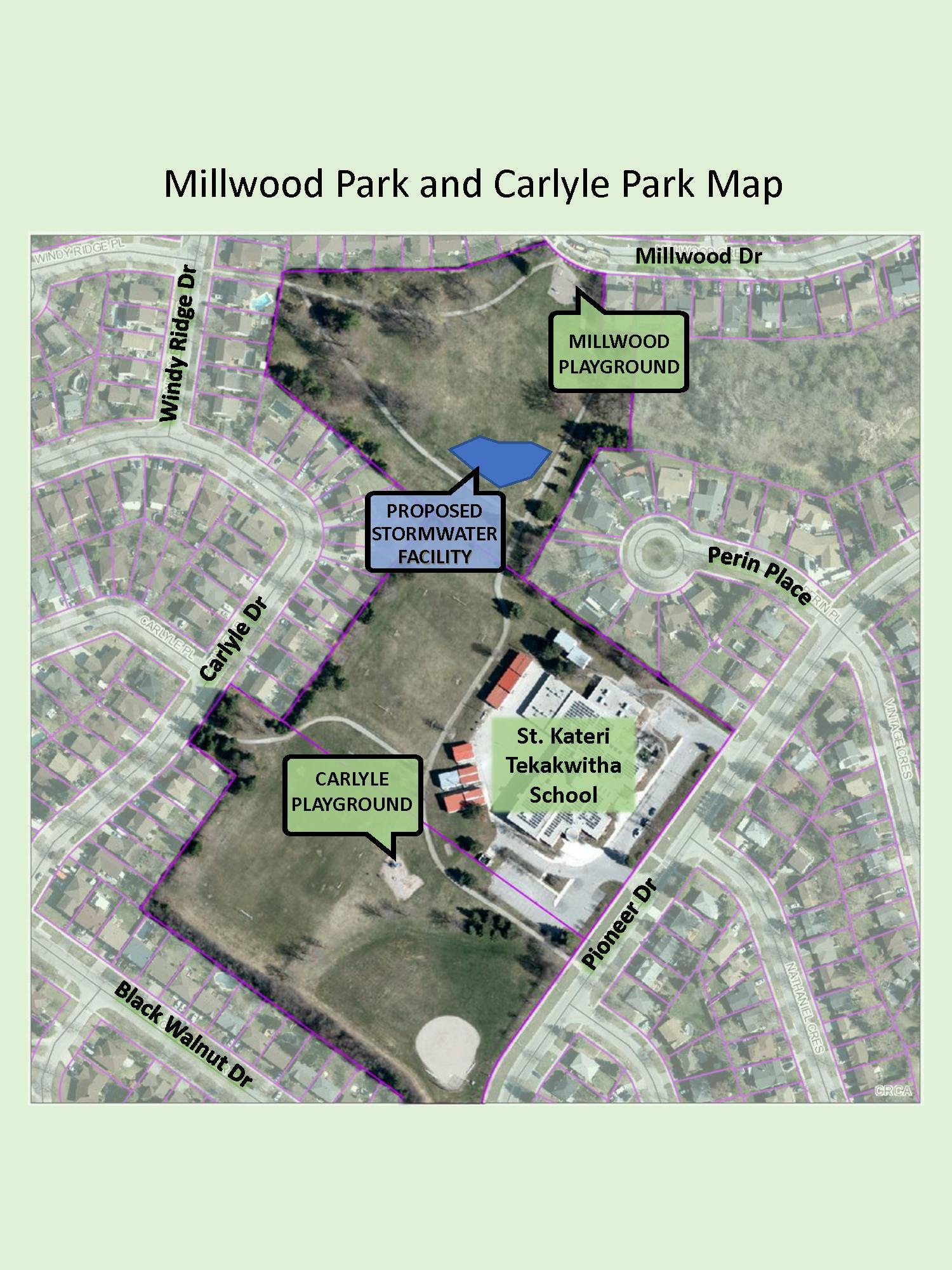 Millwood and Carlyle Map