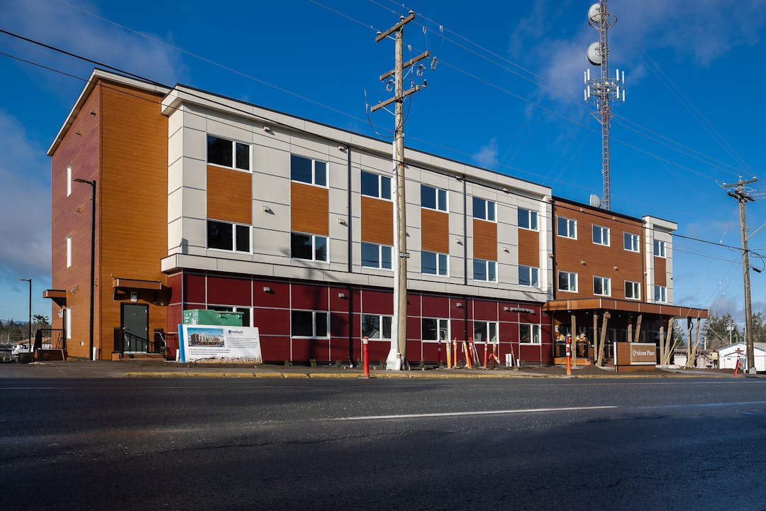 Illustrative rendering of supportive housing in Campbell River
