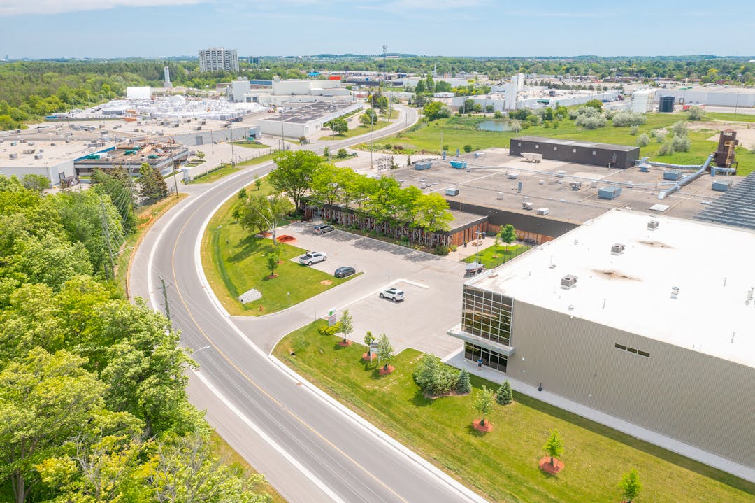 Aerial view of Georgetown industrial park
