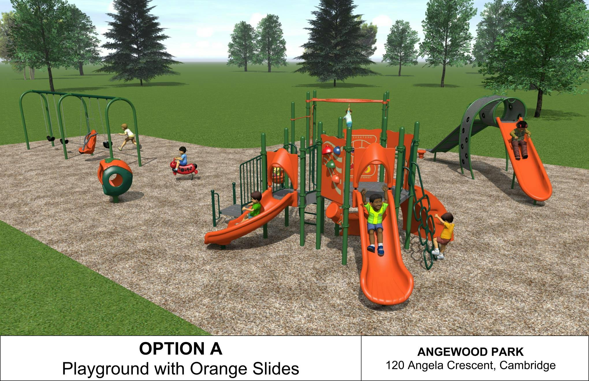 Option A - Playground with Orange Slides