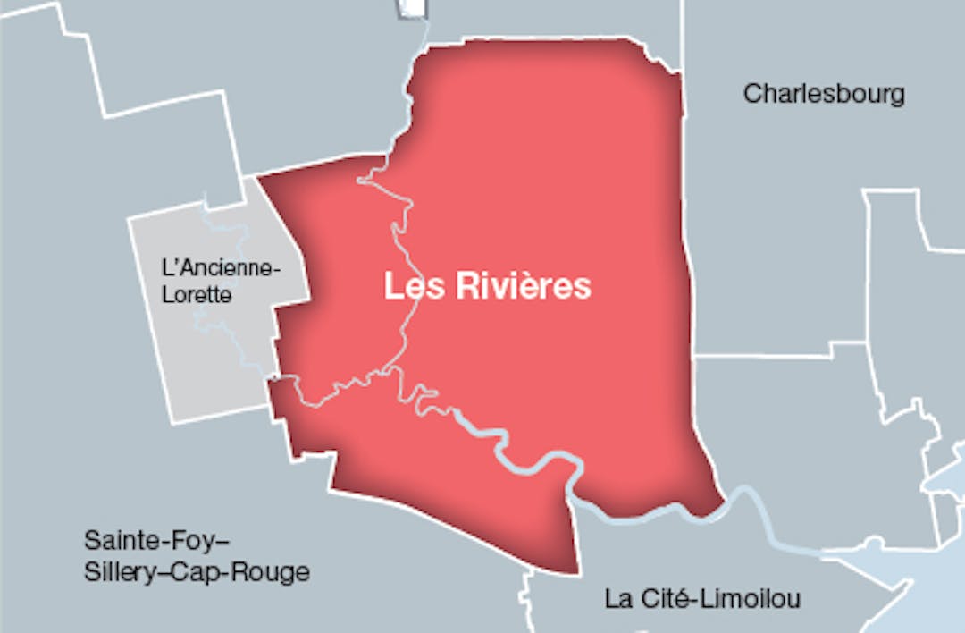 Carte arrondissement des rivières