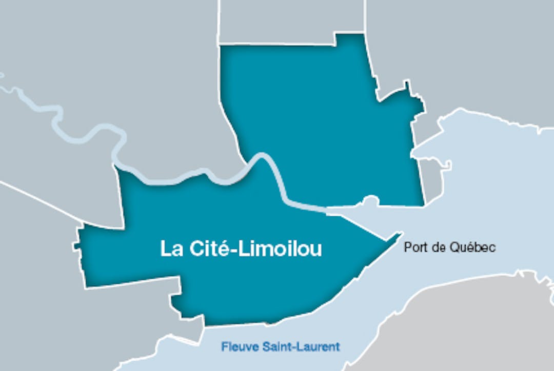 Carte arrondissement de La Cité–Limoilou