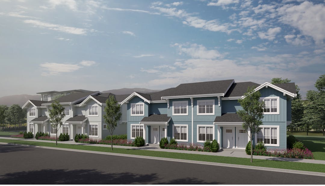 Illustrative rendering of town-homes