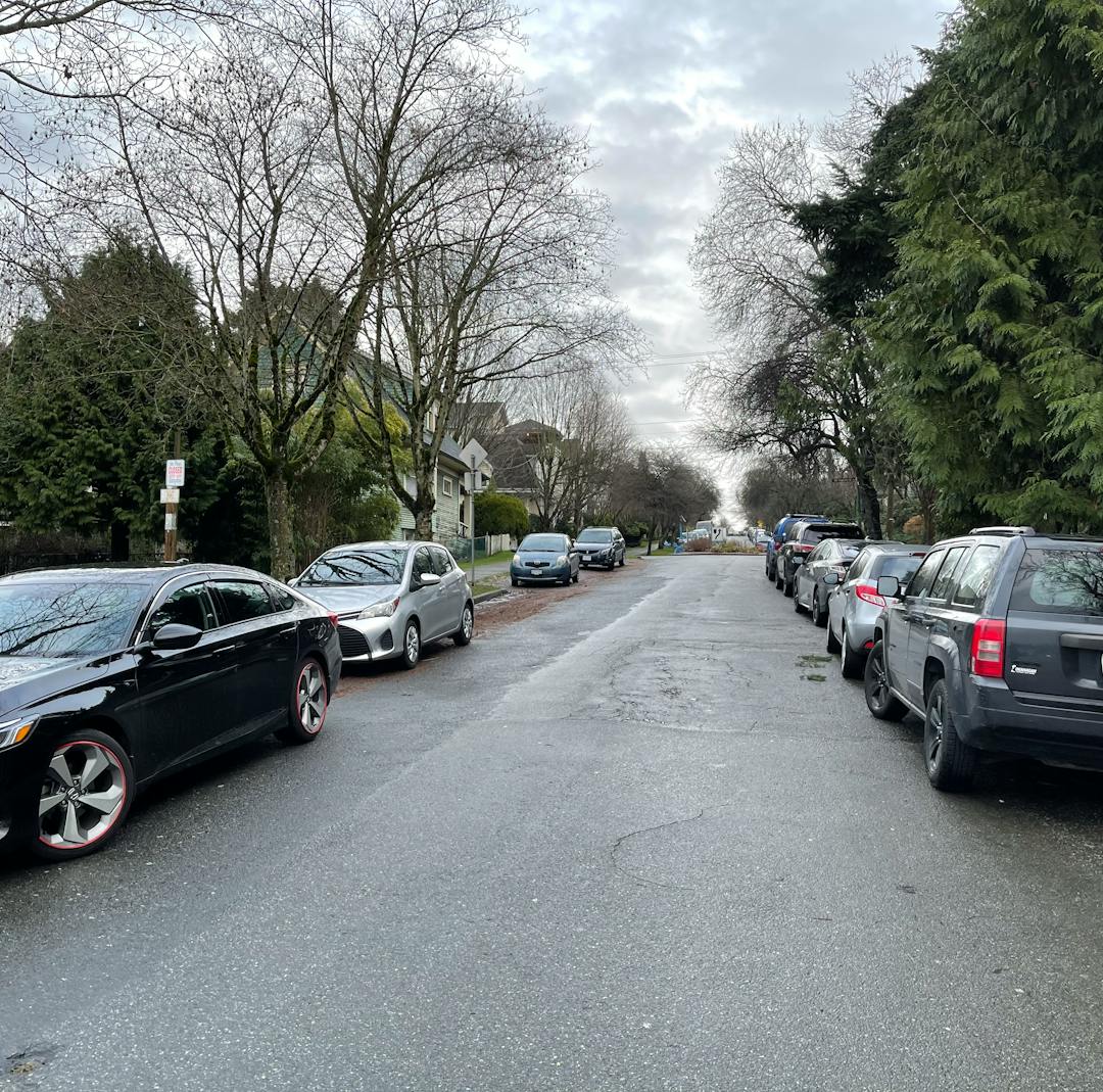 About 30% of Vancouver's street space is dedicated to parking.