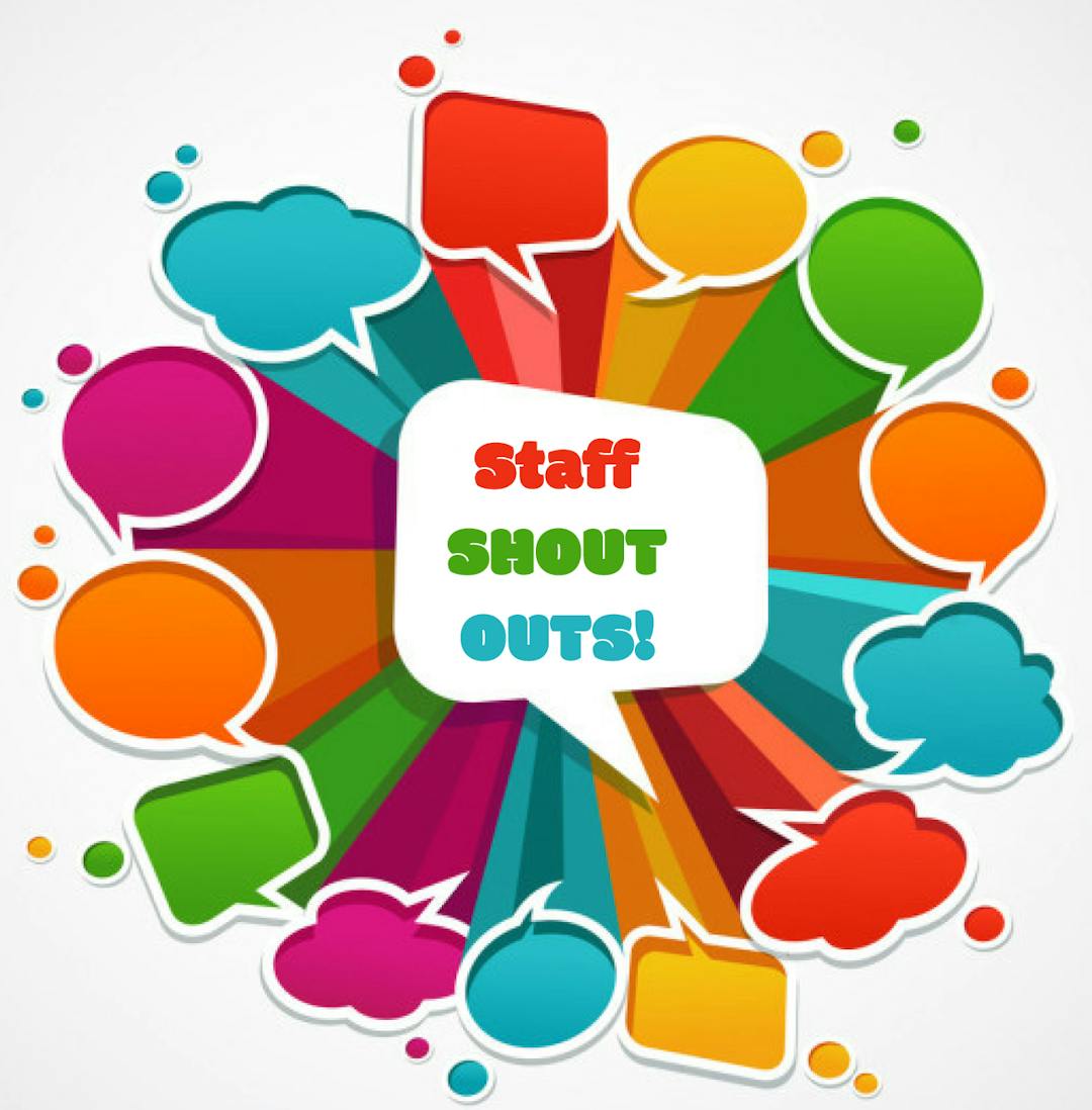Staff Shout Outs Engaging Pelham