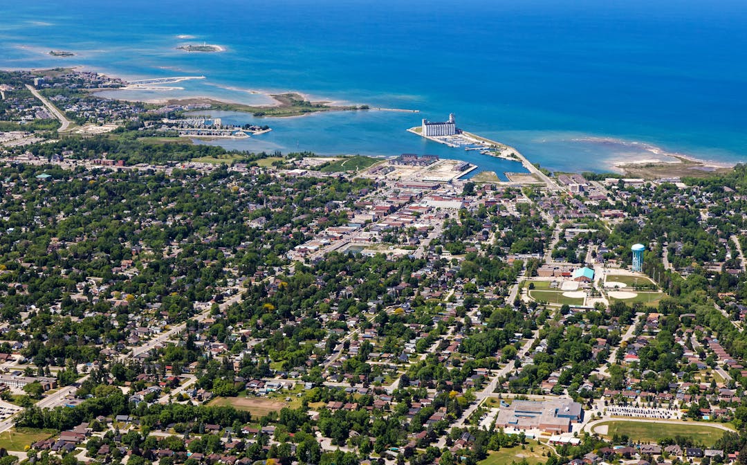 Aerial View of Collingwood. Photo credit: Al Sposato