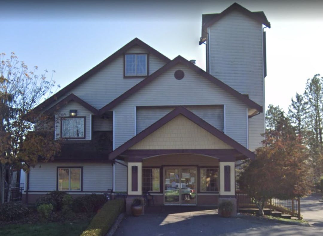 Street view image of a former hotel at 6722 Glover Road, Langley. 