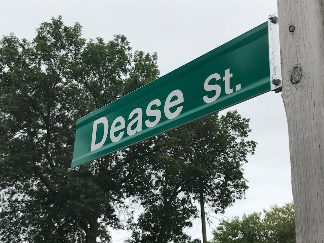 Dease Street Sign