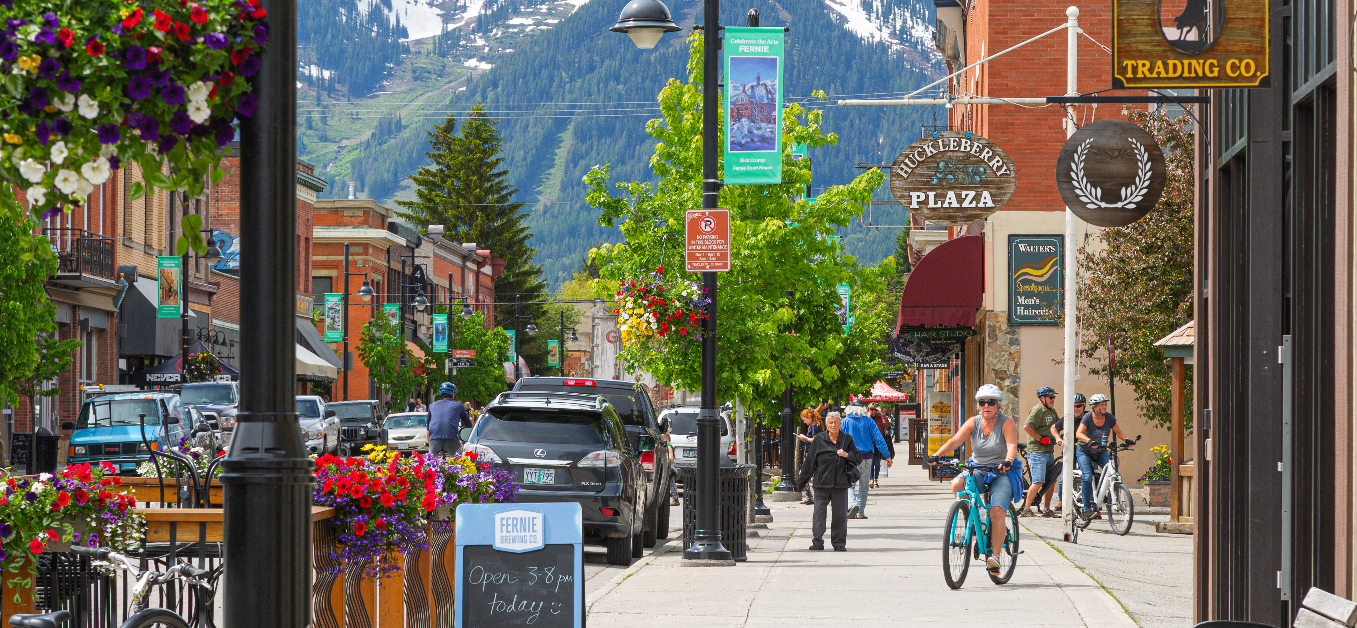 downtown Fernie June 2020