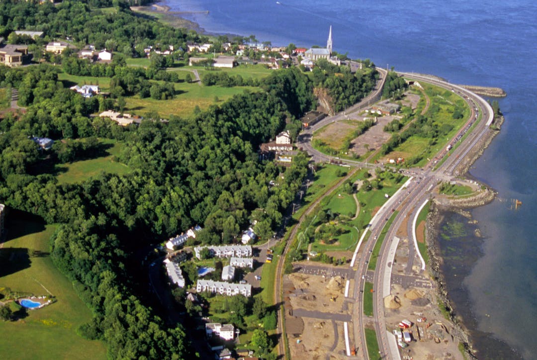 Vue - secteur du site patrimonial de Sillery