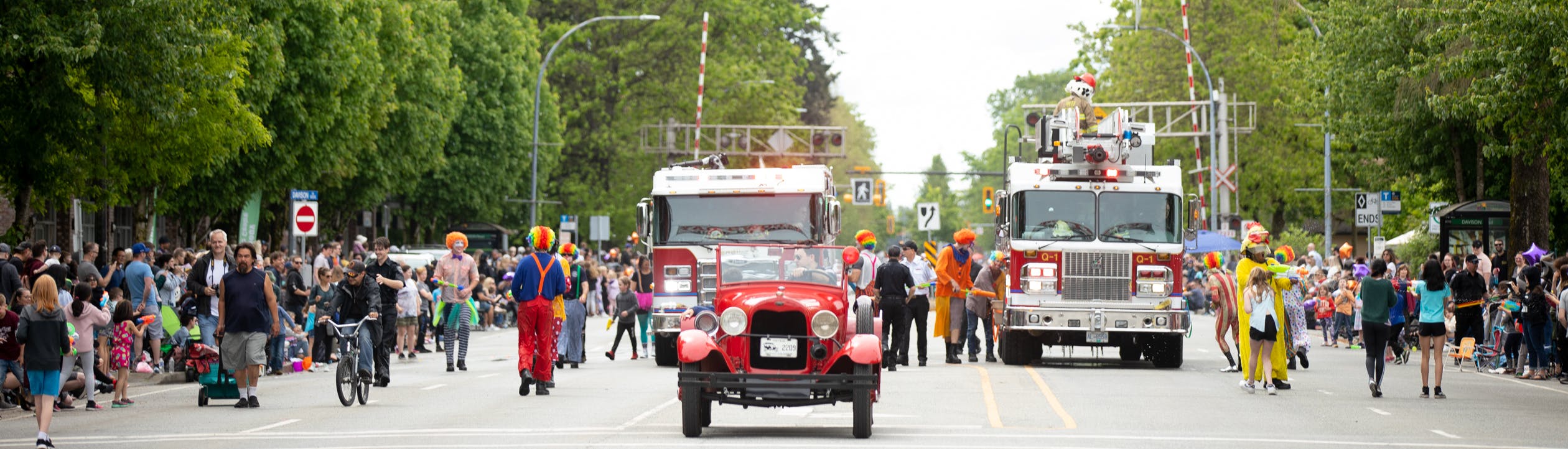 Image of parade crowd at Pitt Meadows Day