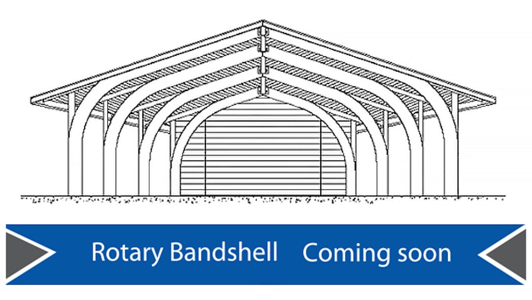 Rendering of the planned Bolton Rotary Bandshell