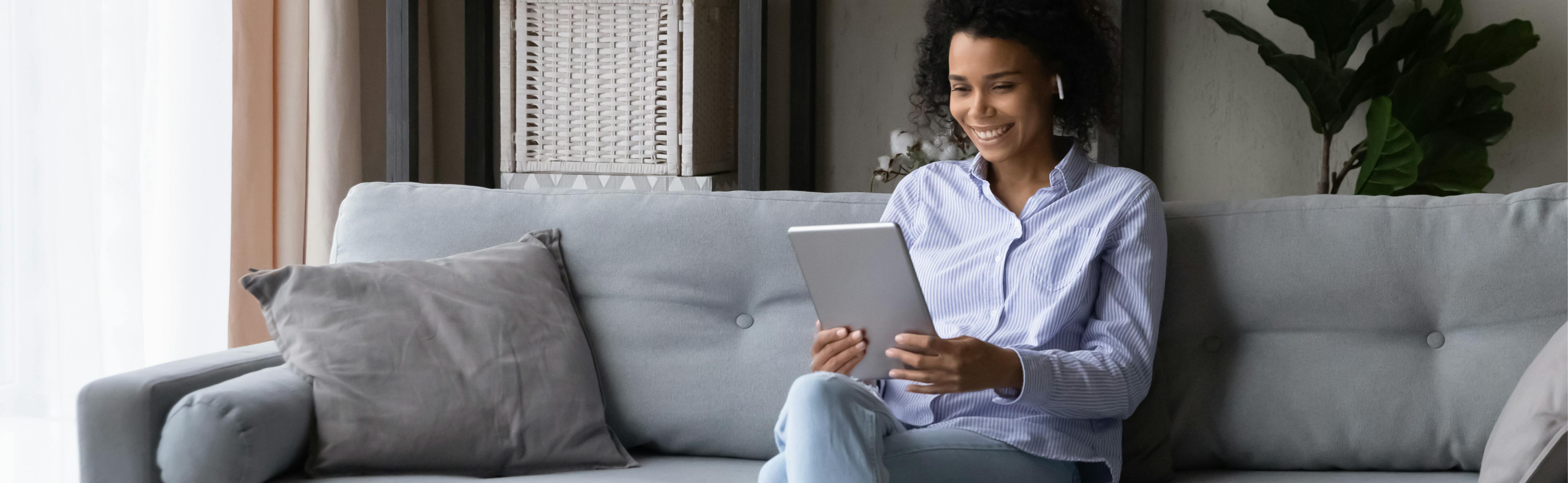 mature male sitting in front of laptop