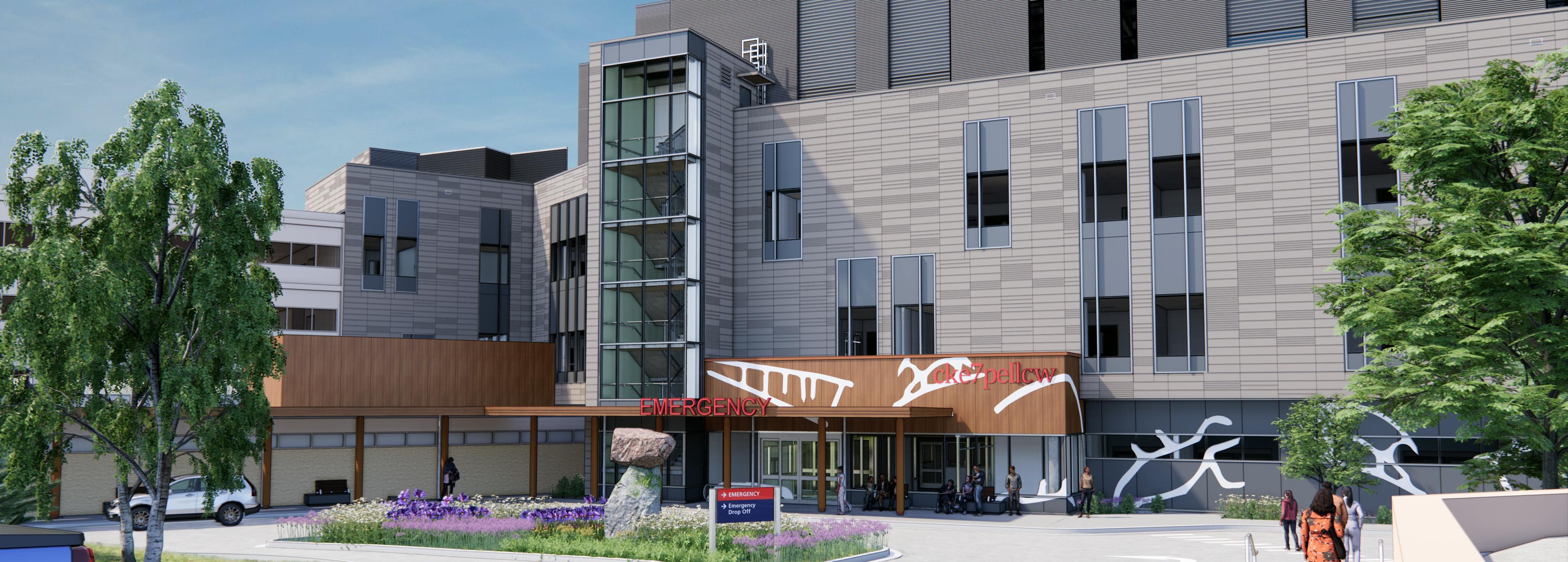 Cariboo Memorial Hospital rendering 2022