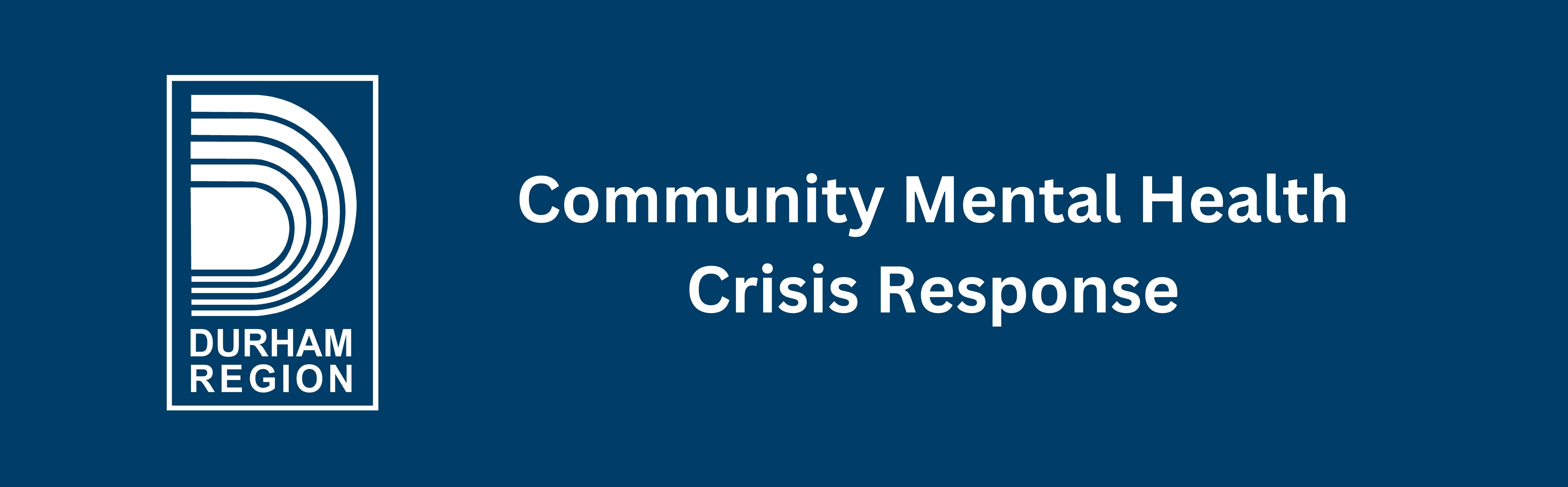 Community Mental Health Crisis Response
