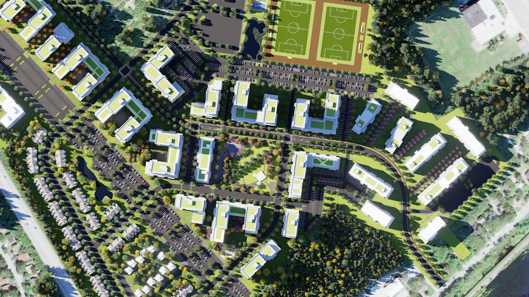 a rendering of a possible future growth area in Bedford