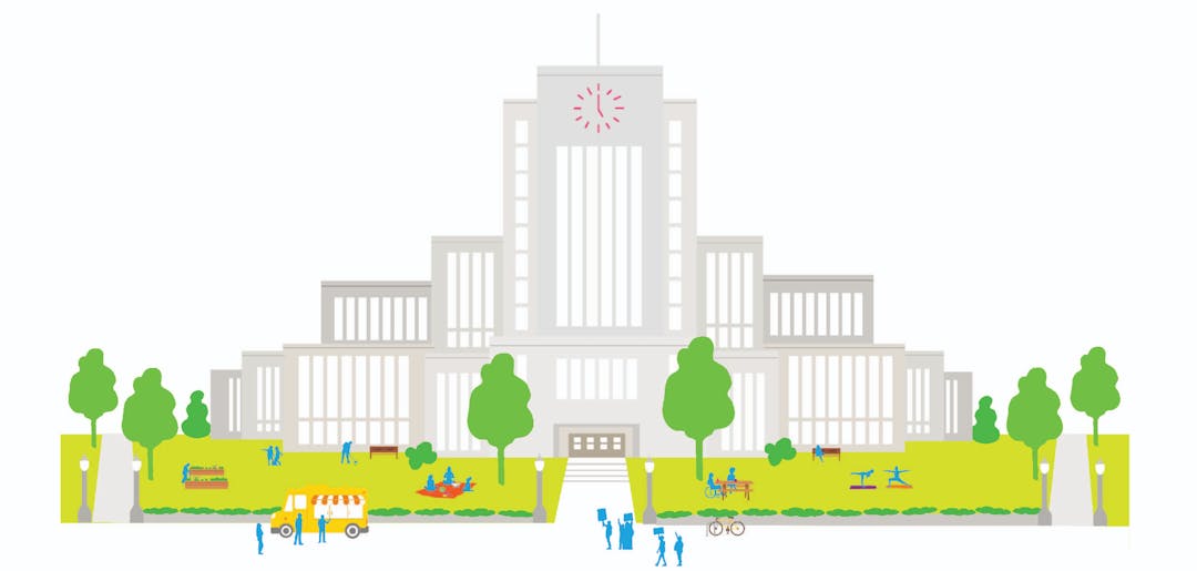 Rendering of Vancouver City Hall