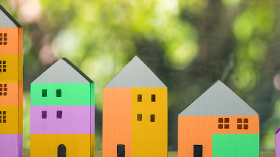 photo of a row of houses