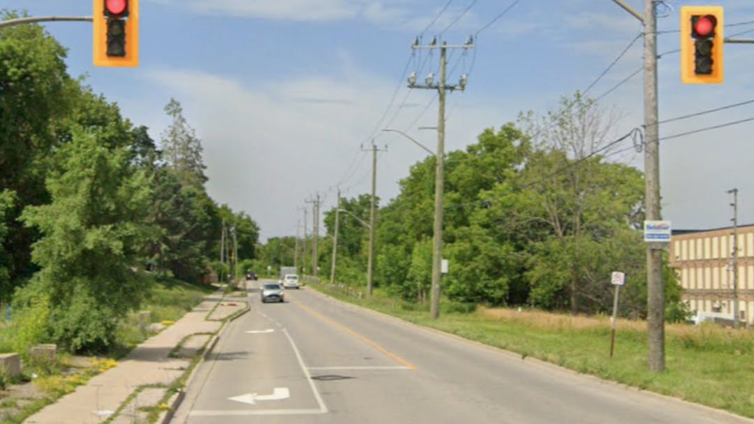 View of Queen St W.