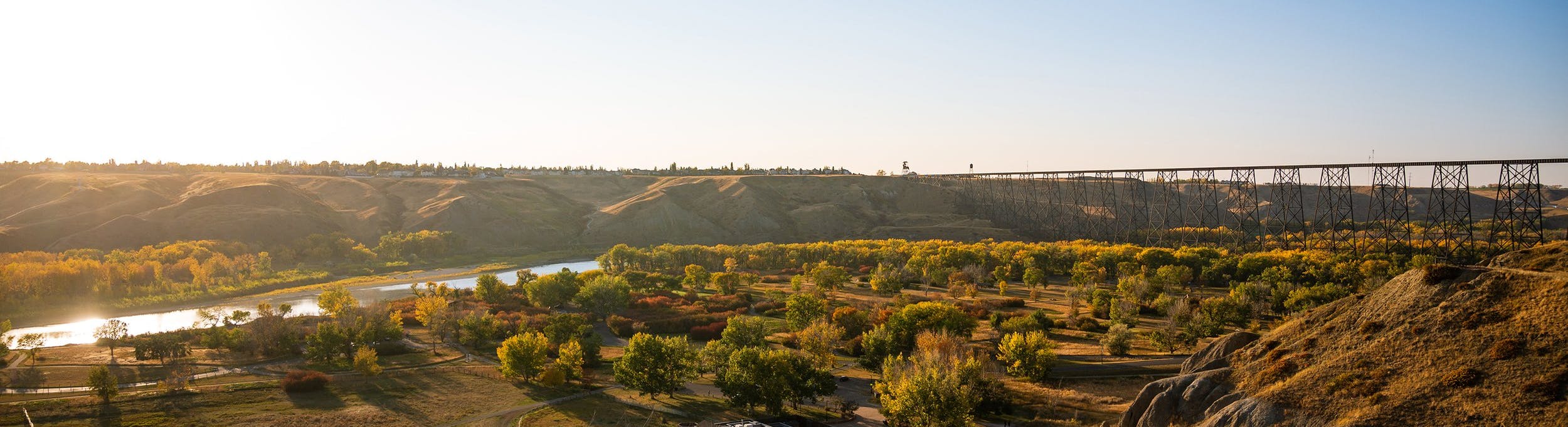 Lethbridge river valley