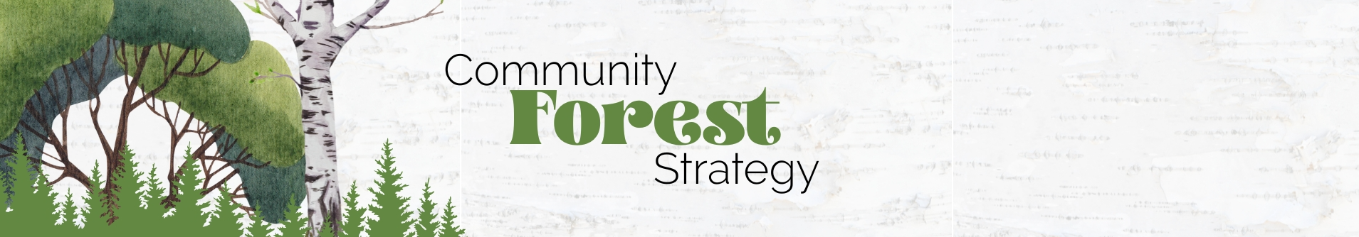 Community Forest Strategy banner
