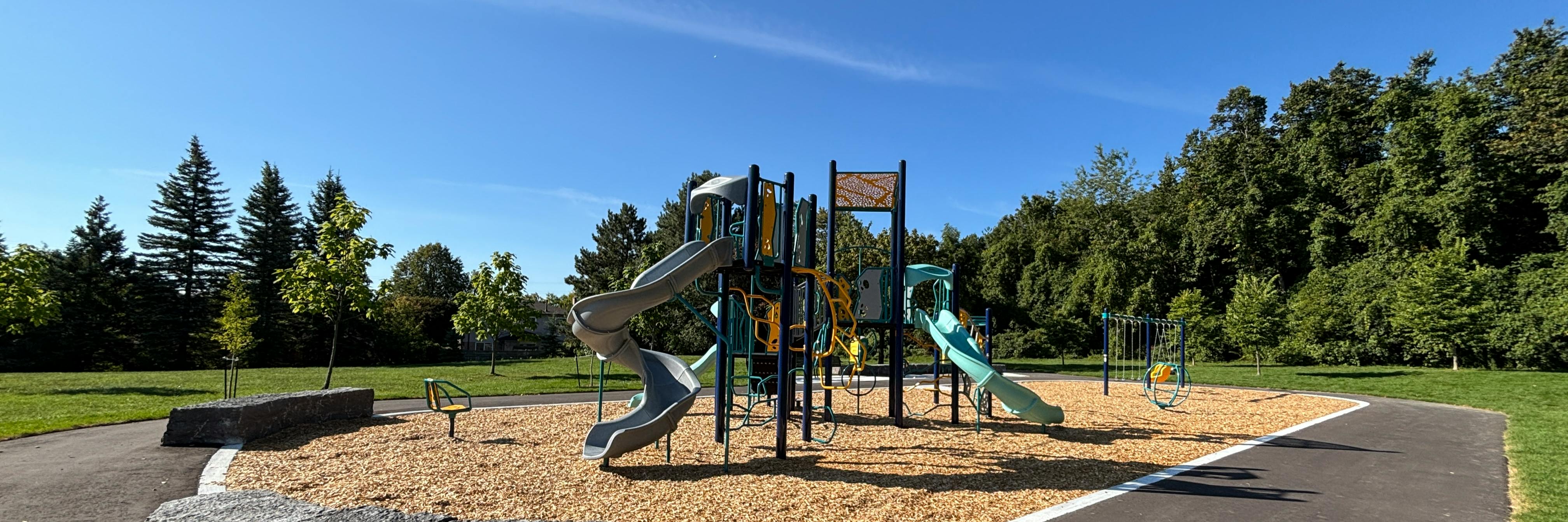 Playground structure at Powell Park.