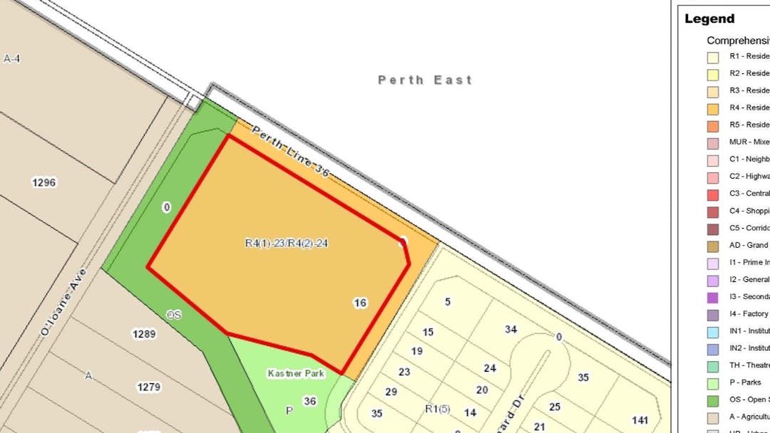 Zoning and location map for 16 Kastner Street